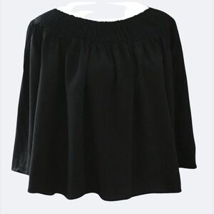 Talula Aritzia Black Flowy Top